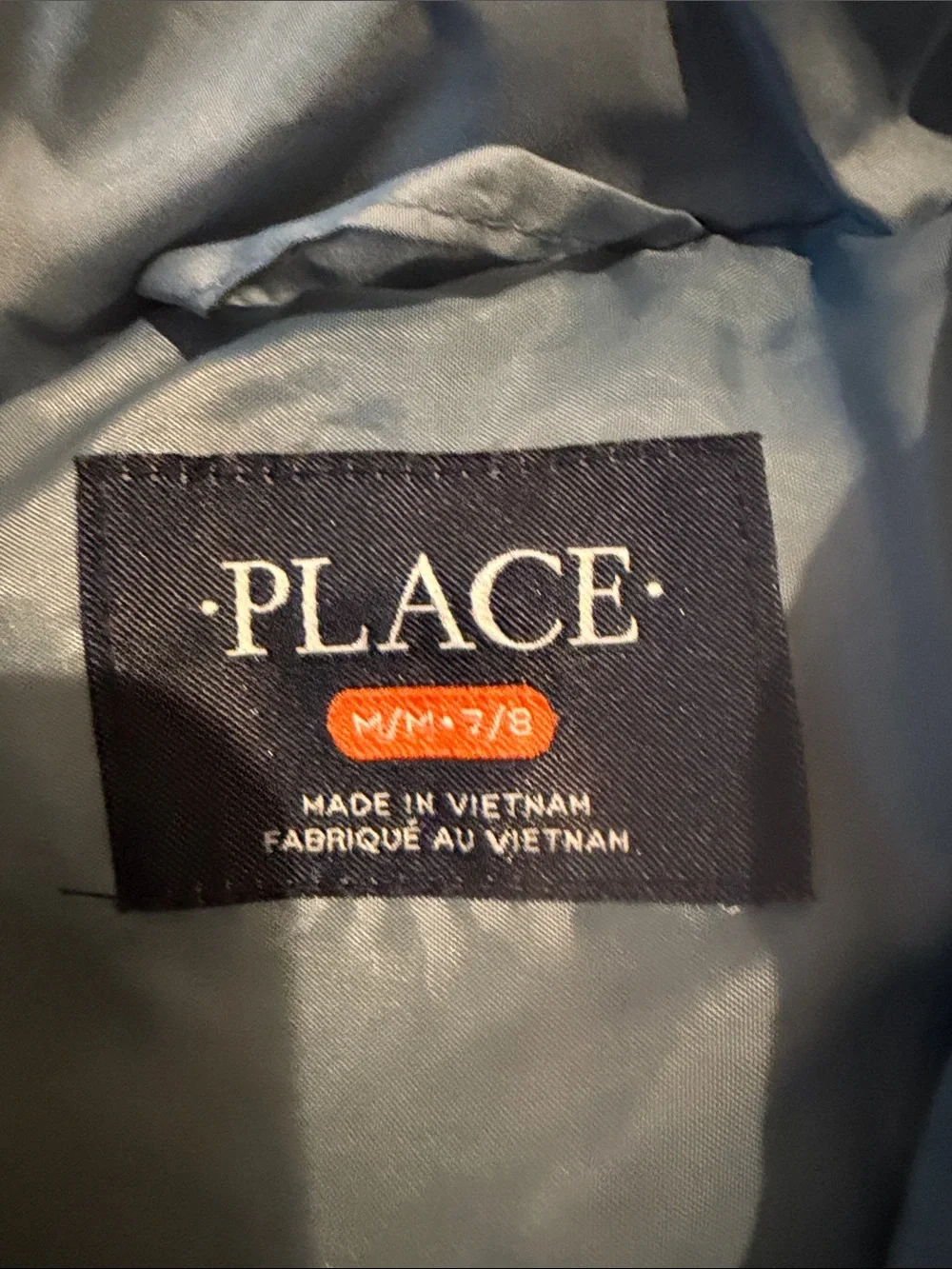 The Children's Place Light Blue Quilted Puffer Jacket